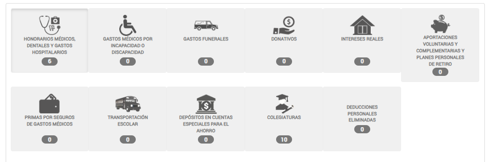 Deducciones personales para la declaracion anual