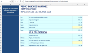 Calculadora Excel de Plataformas Digitales 2025 PF - El Conta Trejo