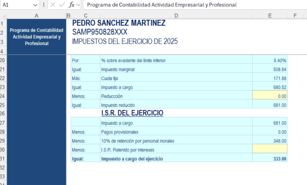 Calculadora Excel de Plataformas Digitales 2025 PF - Imagen 4