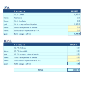 Calculo IVA EMPRESARIAL PROFESIONAL 2025