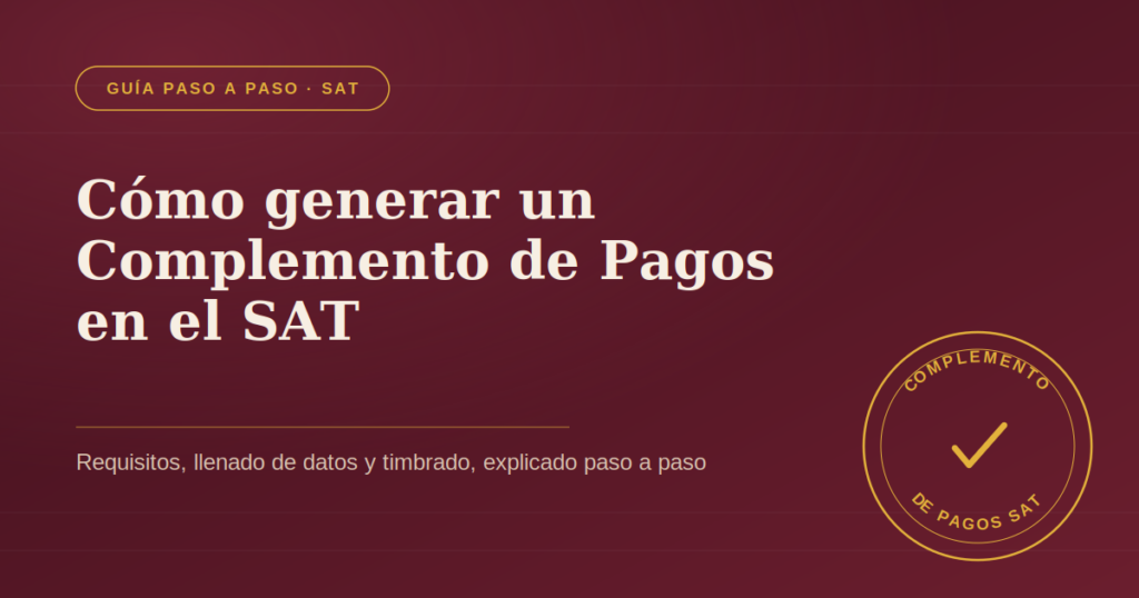 Qué es el Complemento de Pagos